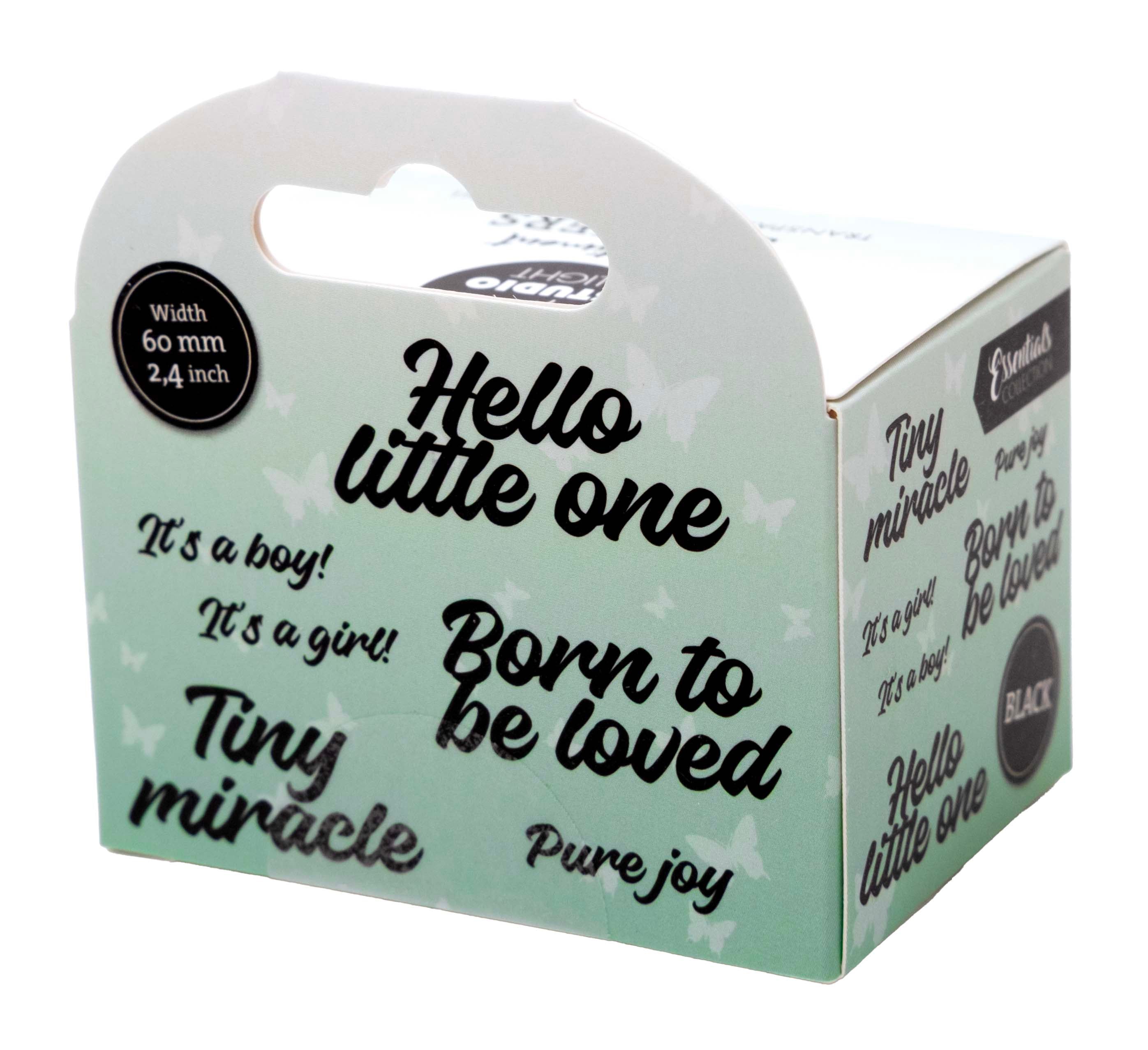 SL Clear Stickers Black - Tiny Miracle Essentials 5 Meter