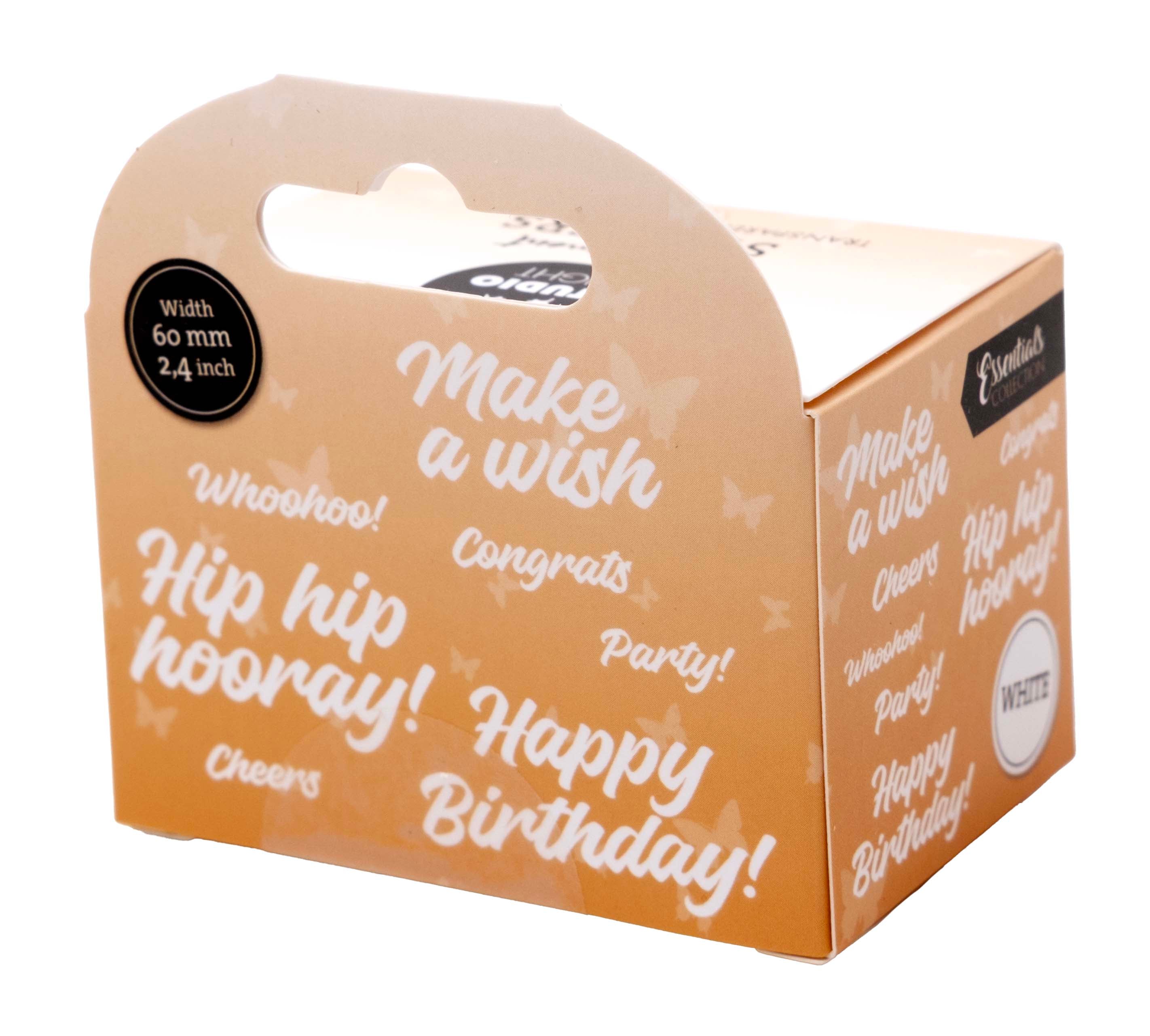 SL Clear Stickers White - Hip Hip Hooray Essentials 5 Meter