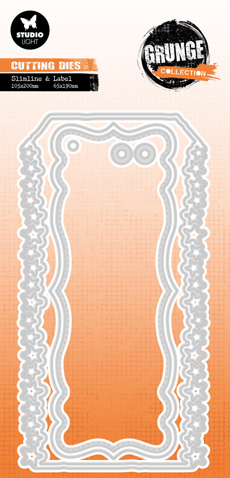 SL Cutting Die Star Label Grunge Collection 6 Pieces