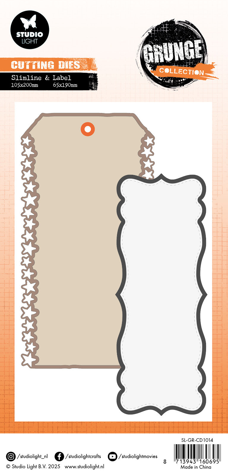 SL Cutting Die Star Label Grunge Collection 6 Pieces