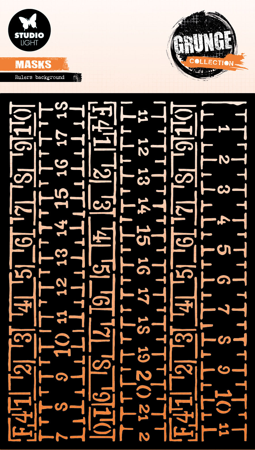 SL Mask Ruler Background Grunge Collection 1 PC