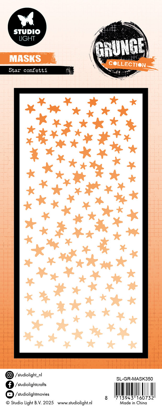 SL Mask Star Confetti Grunge Collection 1 Pieces