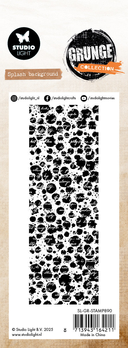 SL Clear Stamp Splash Background Grunge Collection 72x193.6x3mm 1 Pieces