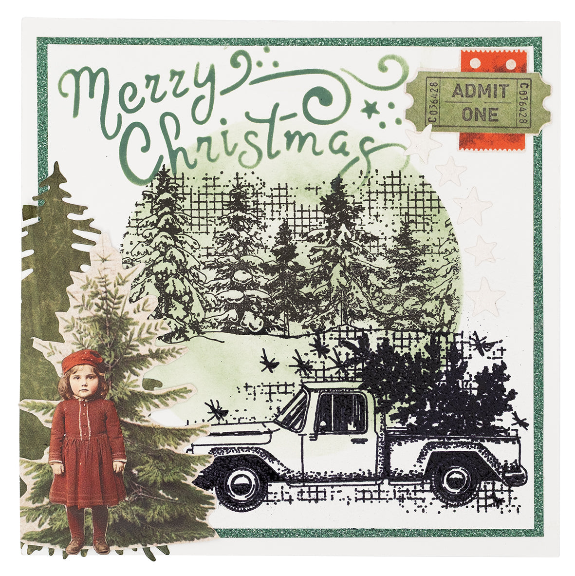 SL Clear Stamp Winter Wonderland Grunge Collection 9 Pieces