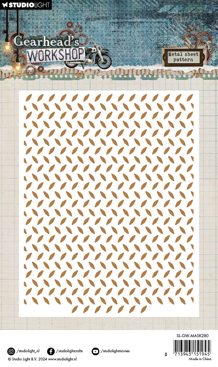 SL Mask Metal Sheet Gearhead's Workshop 1 PC