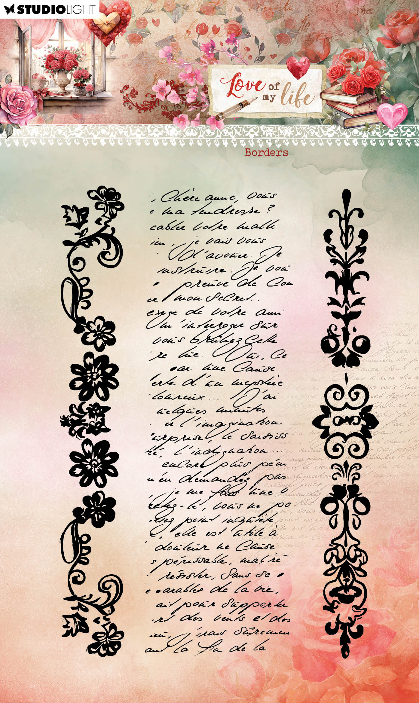 SL Clear Stamp Borders Love Of My Life 3 PC