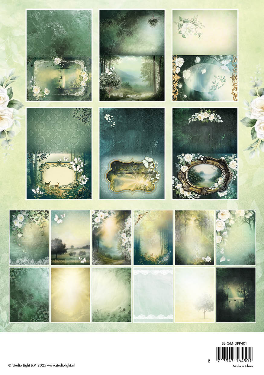 SL Designer Paper Pad Cards & Backgrounds Quiet Morning 148x210x11mm 36 Sheets