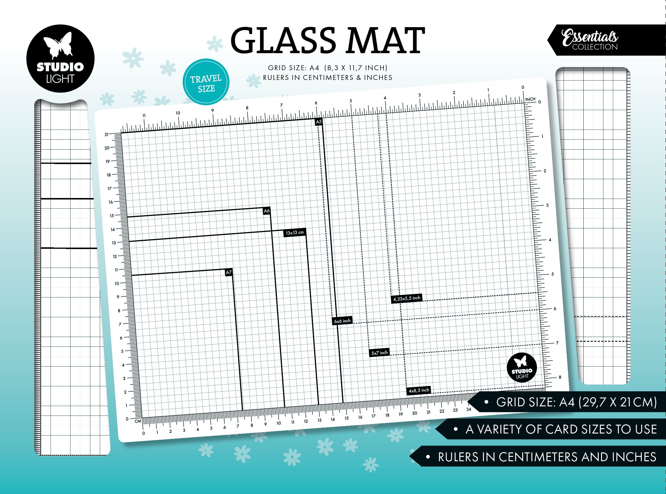 SL Glass Mat A4, Non-Magnetic Essentials 1 Pieces