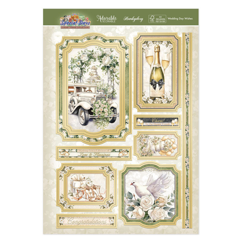 Wedding Day Wishes Luxury Topper Set