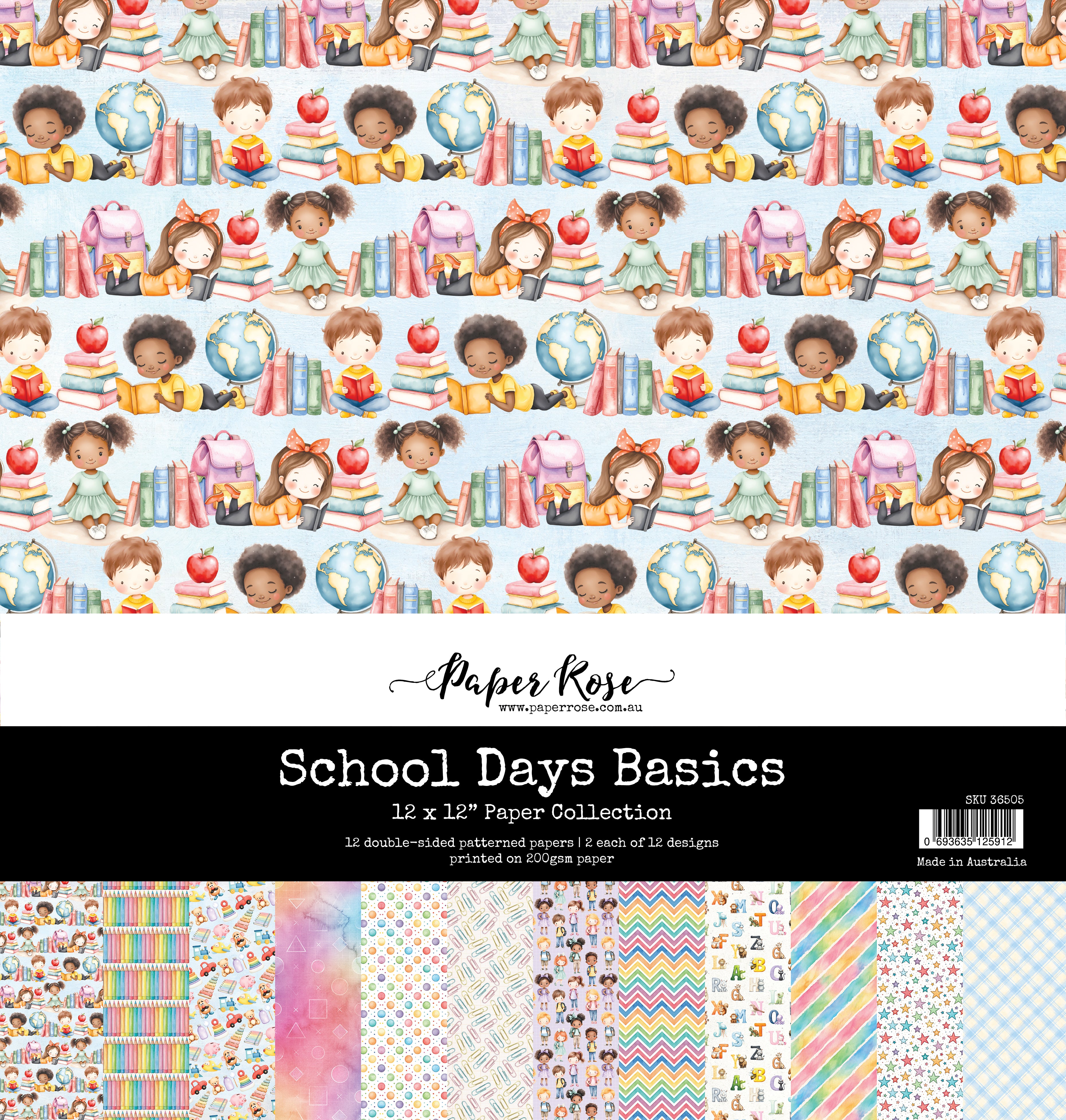 School Days Basics 12x12 Paper Collection 36505