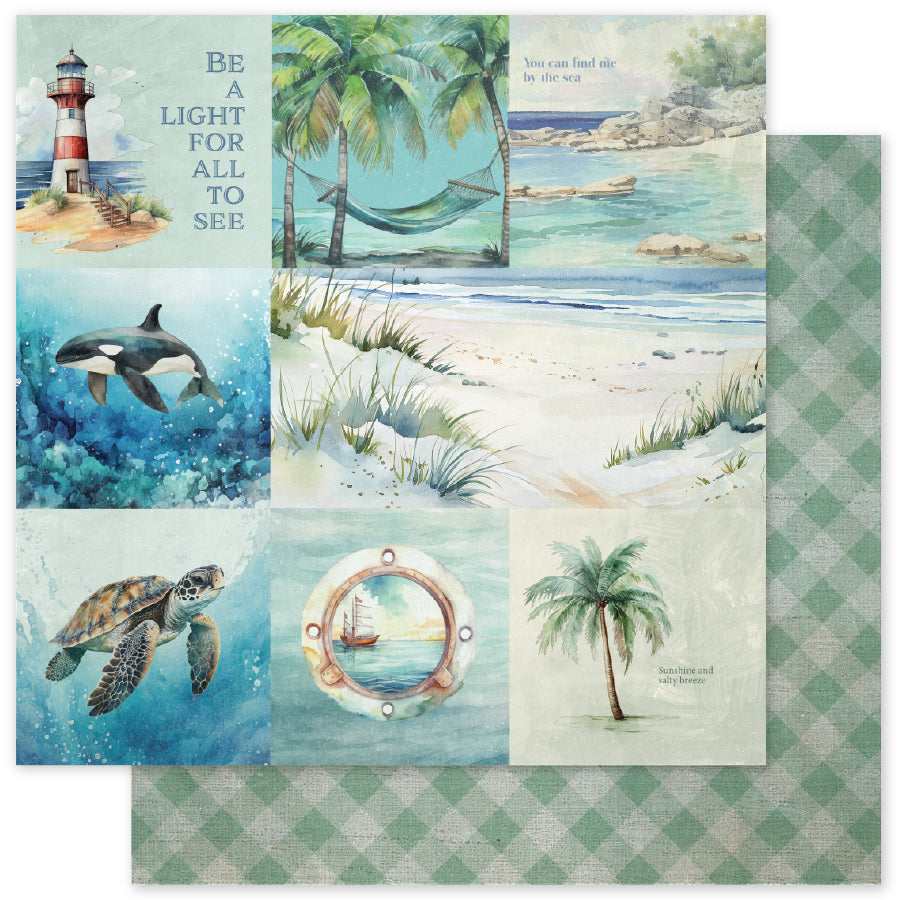 Seaside Memories Basics A 12x12 Paper (12 pc Bulk Pack) 33777