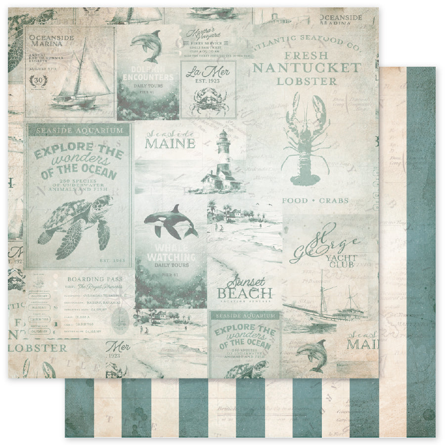 Seaside Memories Basics 12x12 Paper Collection 33774