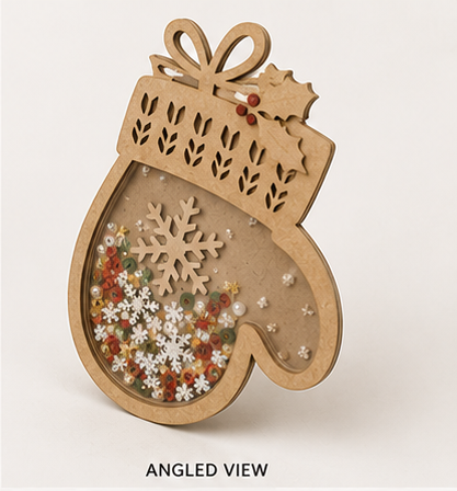 CrafTreat 3D Shaker Chipboards - Mittens