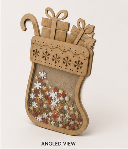 CrafTreat 3D Shaker Chipboards - Stockings