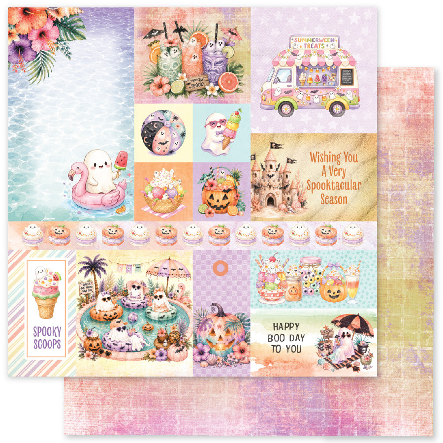 Spooky Summer C 12x12 Paper (12 pc Bulk Pack) 37240