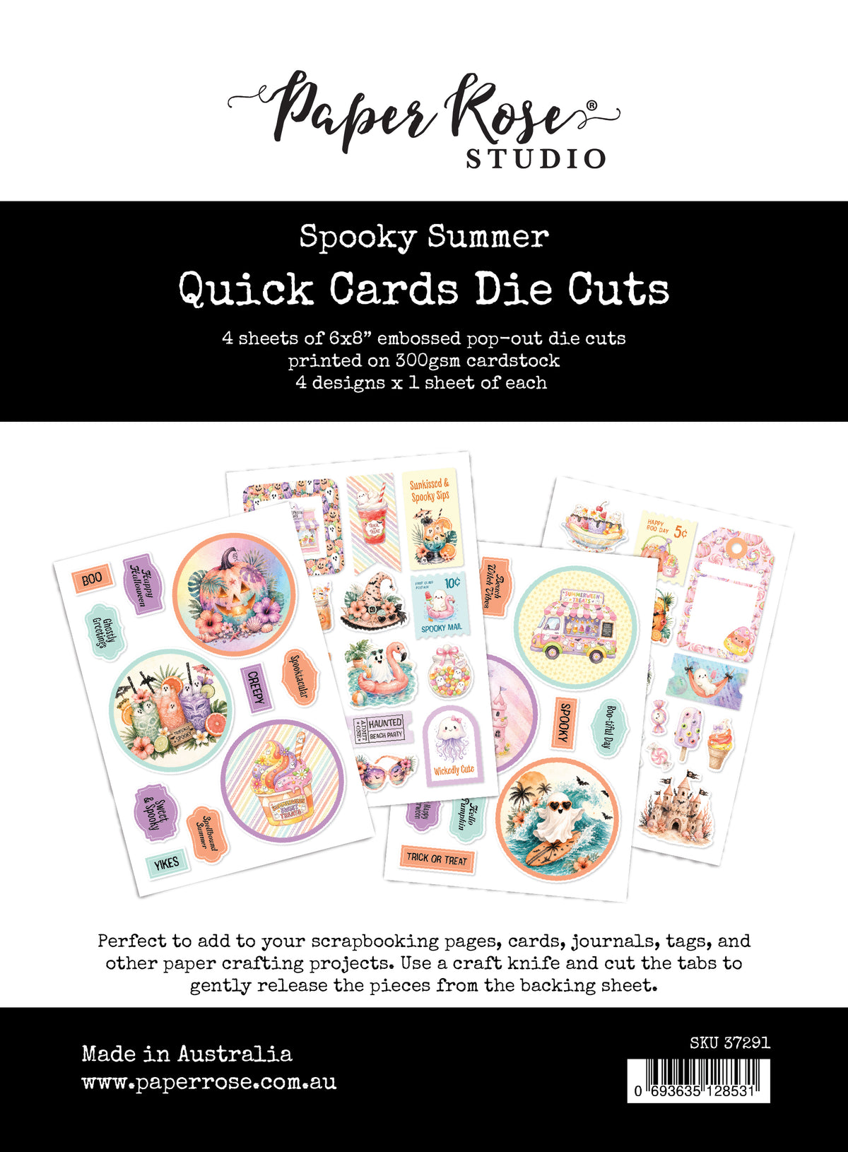 Spooky Summer 6x8" Quick Cards Die Cuts 37291