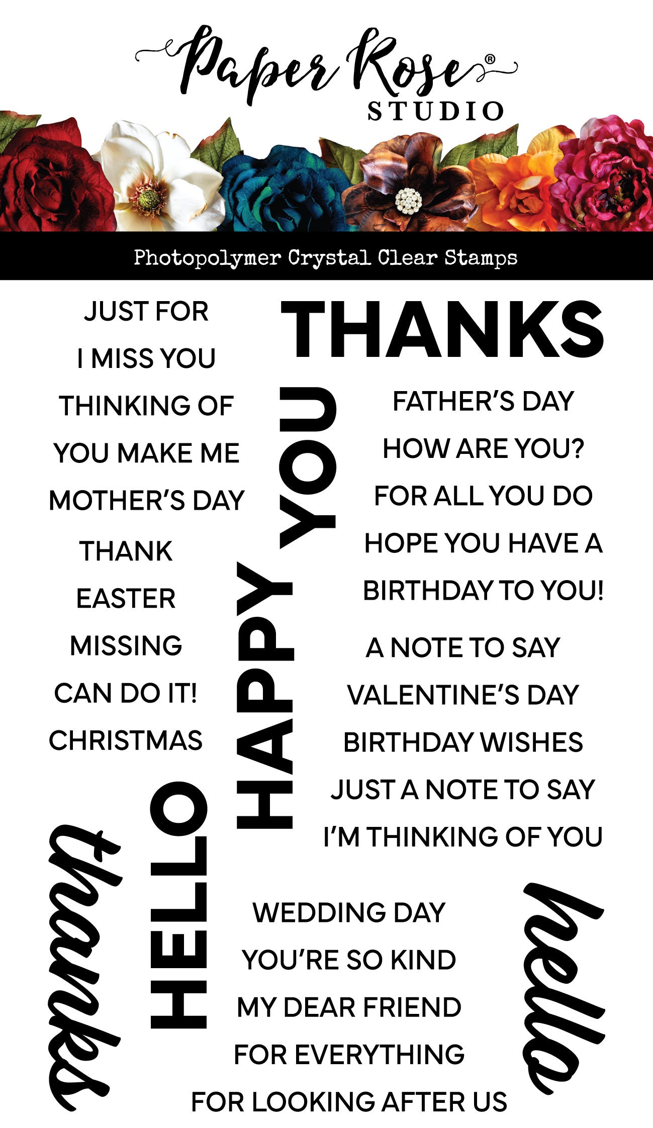 Stacked Sentiments No. 2 Clear Stamps 34386