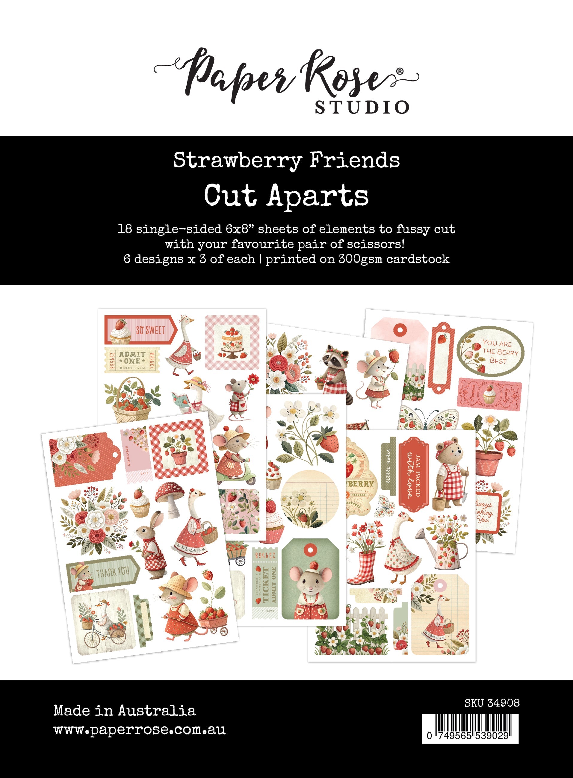 Strawberry Friends Cut Aparts 34908