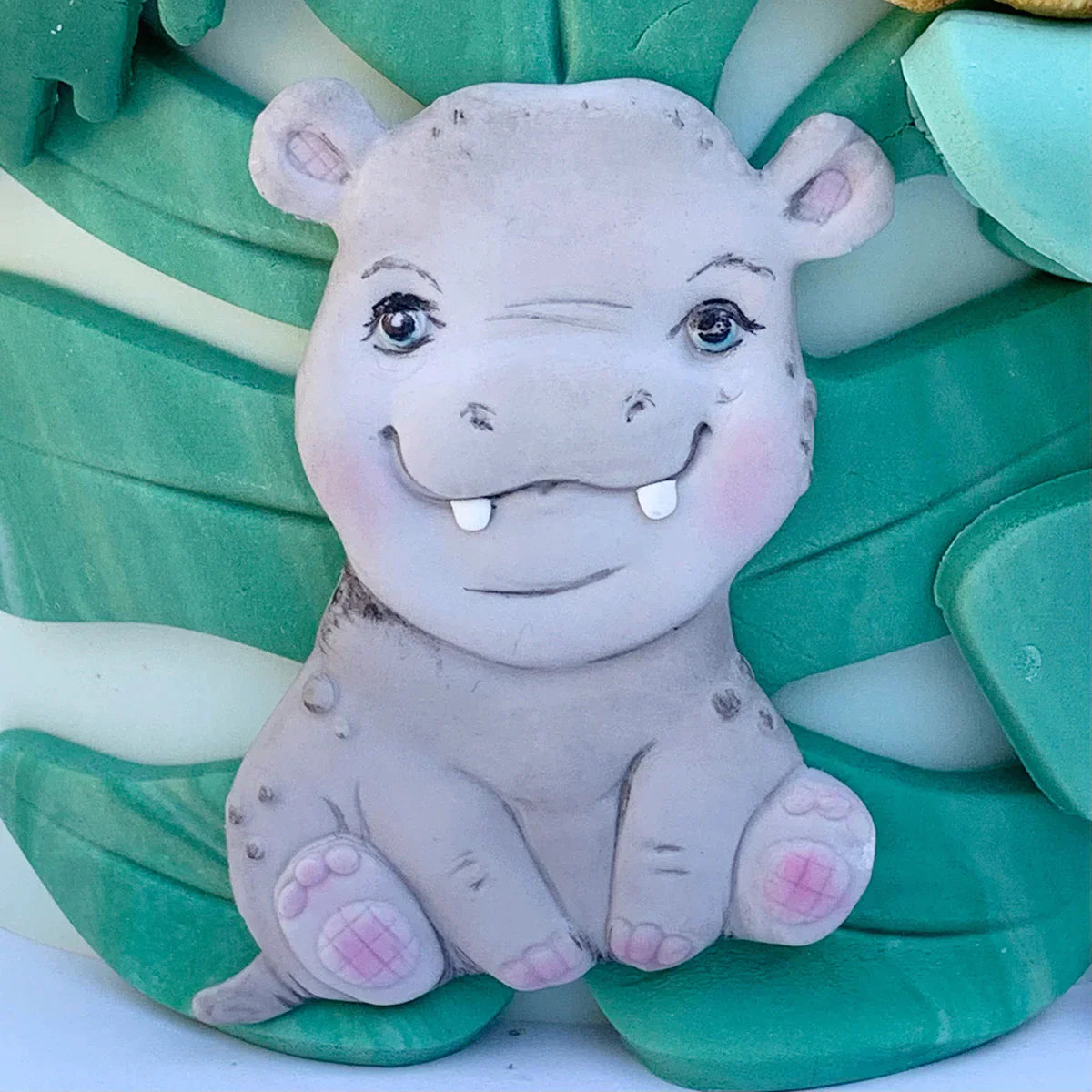 Sweet Safari Hippo Silicone Mould