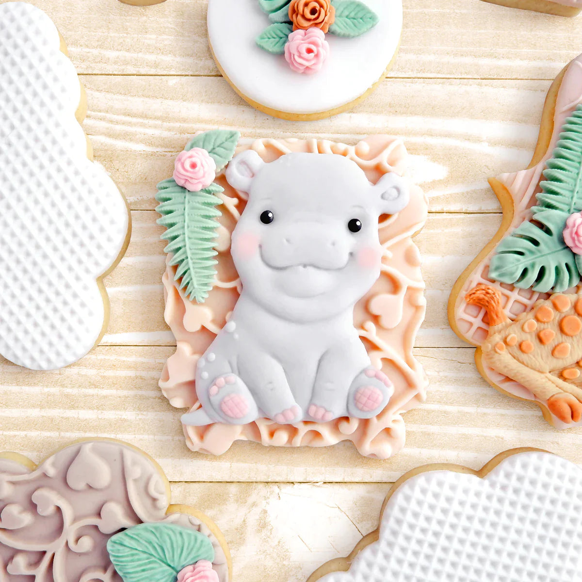 Sweet Safari Hippo Silicone Mould