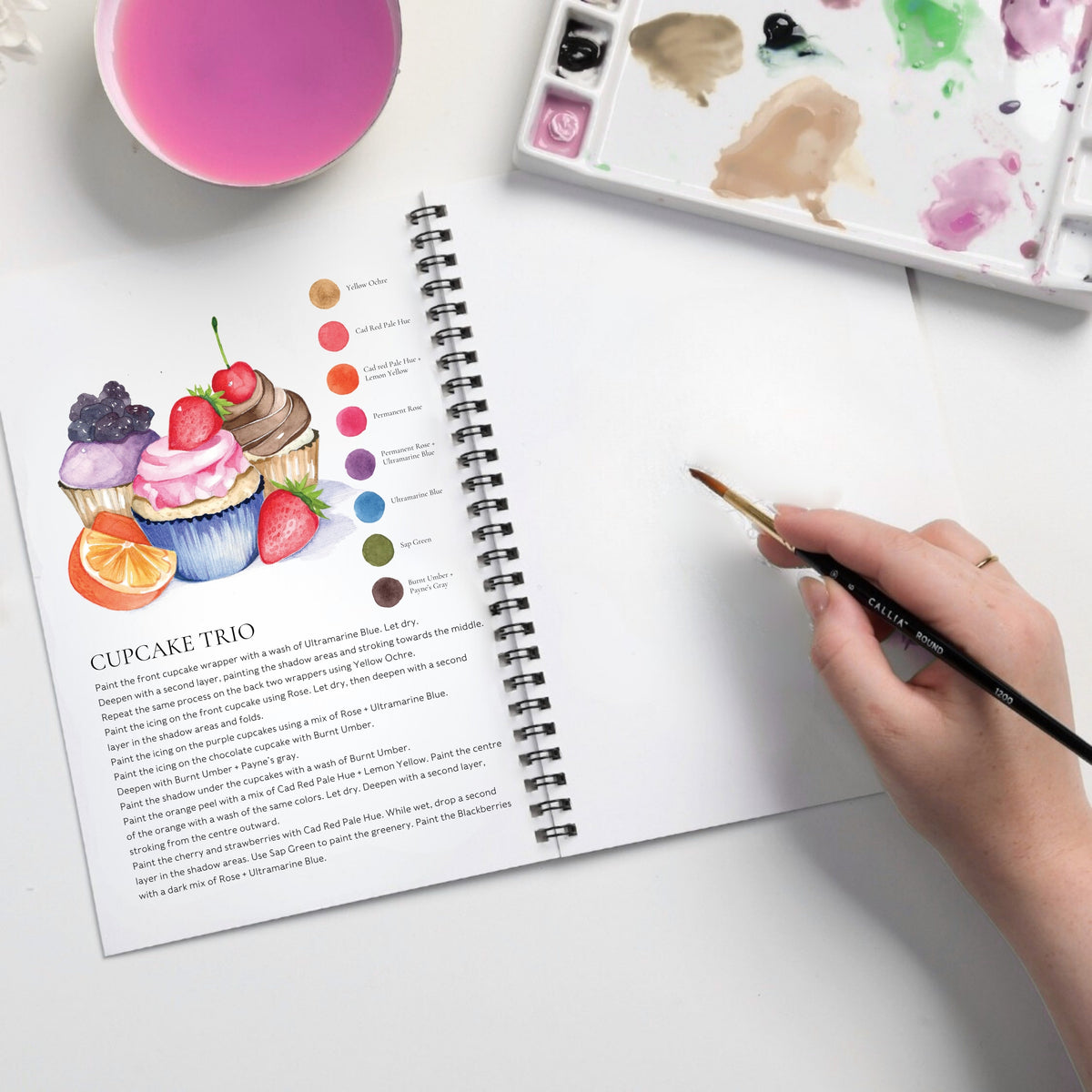 Willow Wolfe - Watercolor Workbook: Sweet Treats by Willow & Nya Wolfe