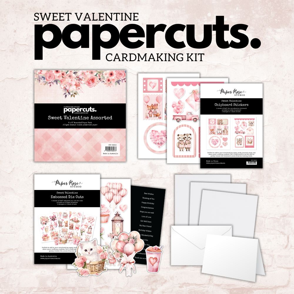 Sweet Valentine Papercuts Cardmaking Kit - 33813