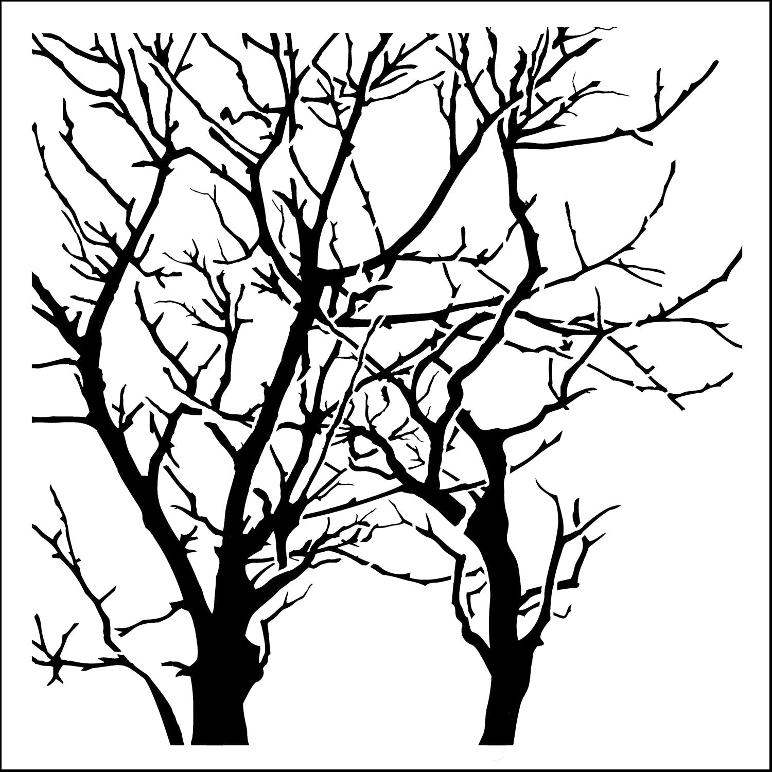 The Crafters Workshop 6x6 Branches Reversed