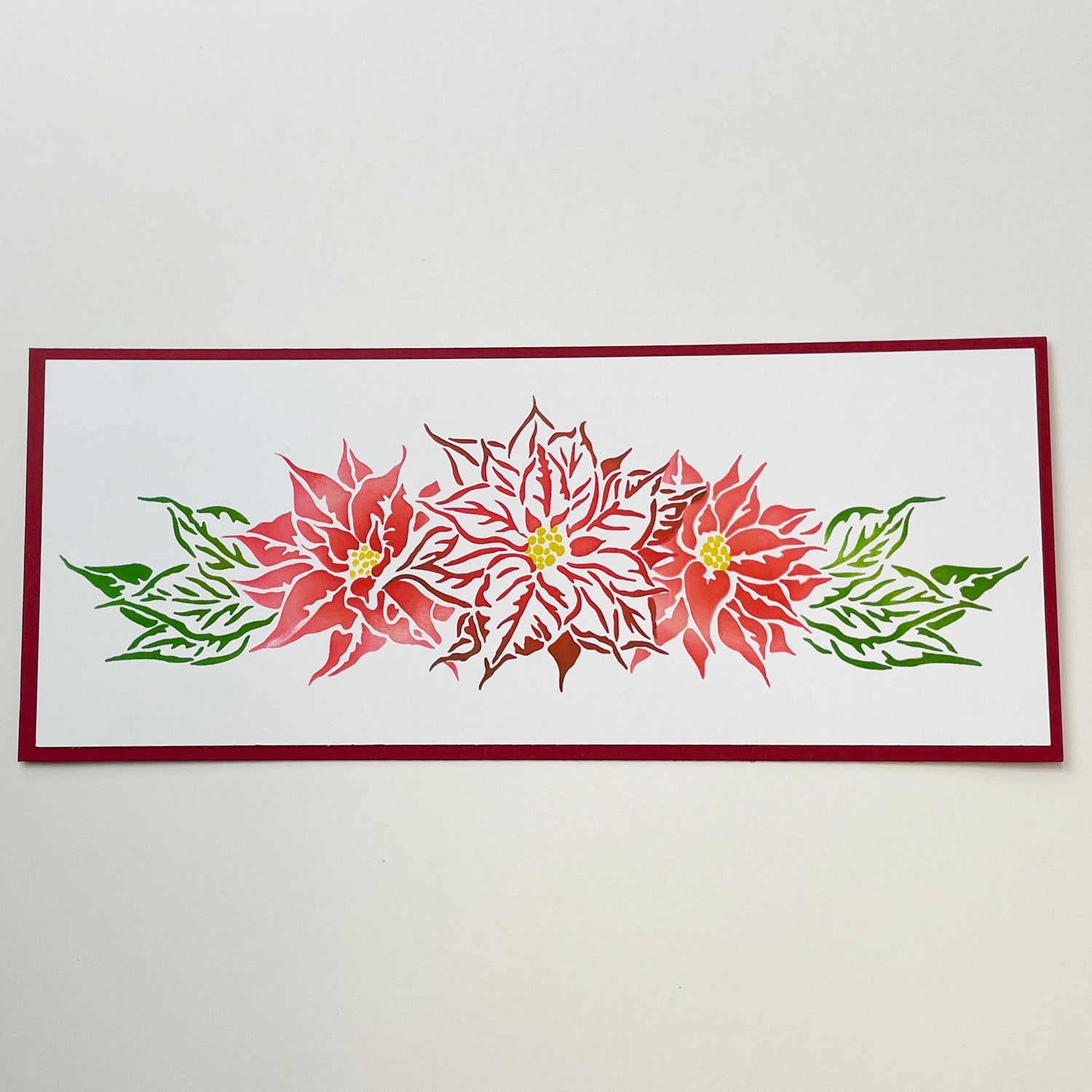 The Crafters Workshop Slimline Layered Poinsettia Spray