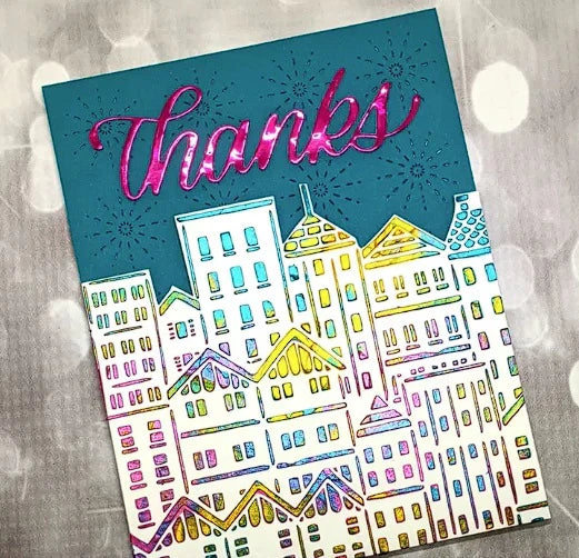 The Crafters Workshop 6x6 Stencil City Buildings