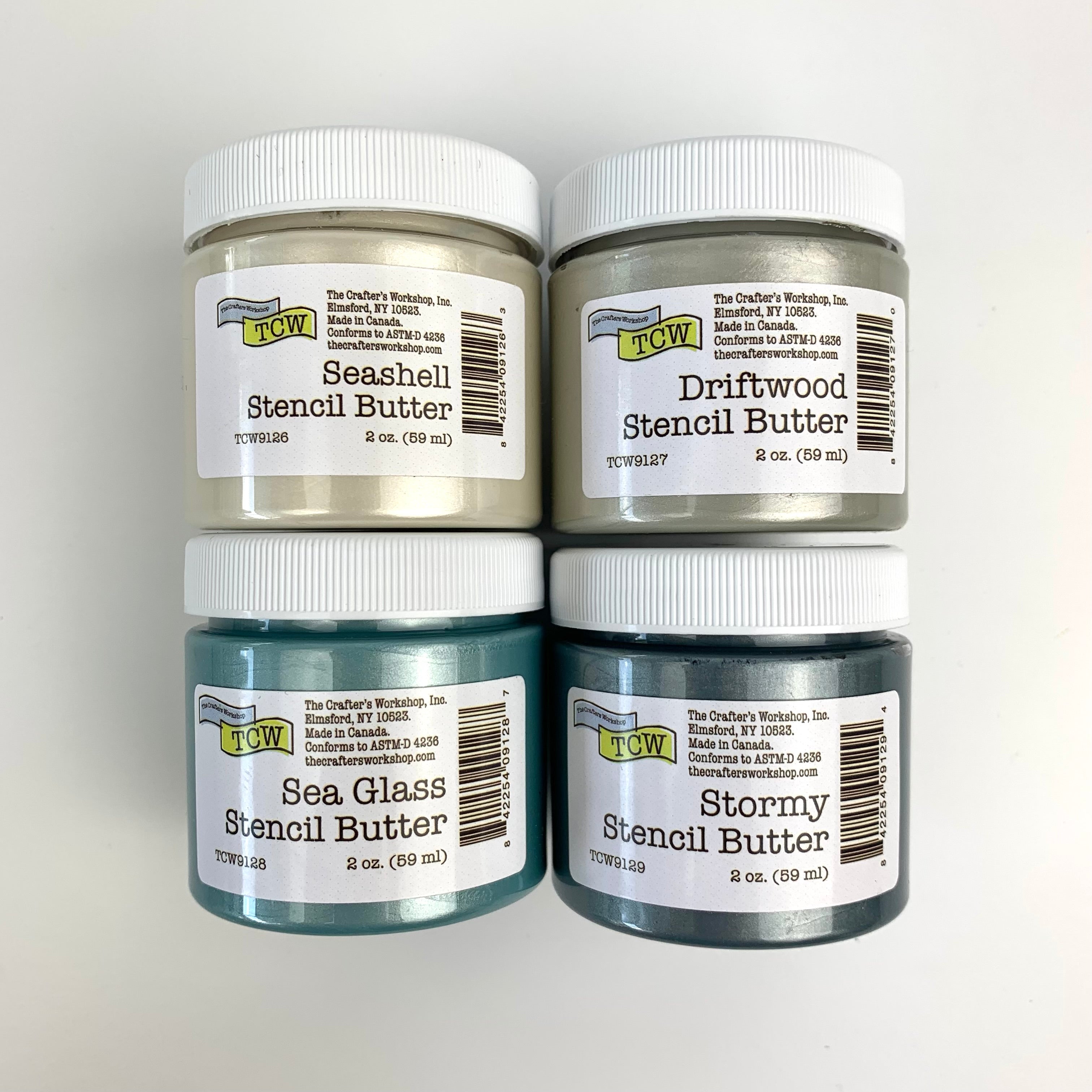 The Crafters Workshop (TCW) Stencil Butter 4-pack Beach House