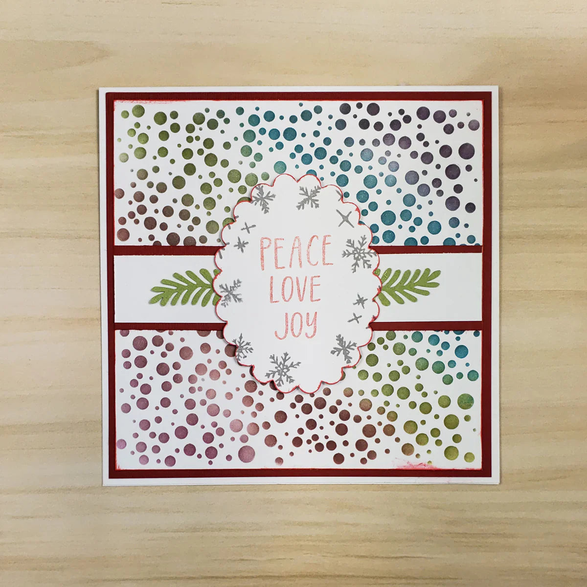 The Crafters Workshop 6x6 Stencil Random Bubbles