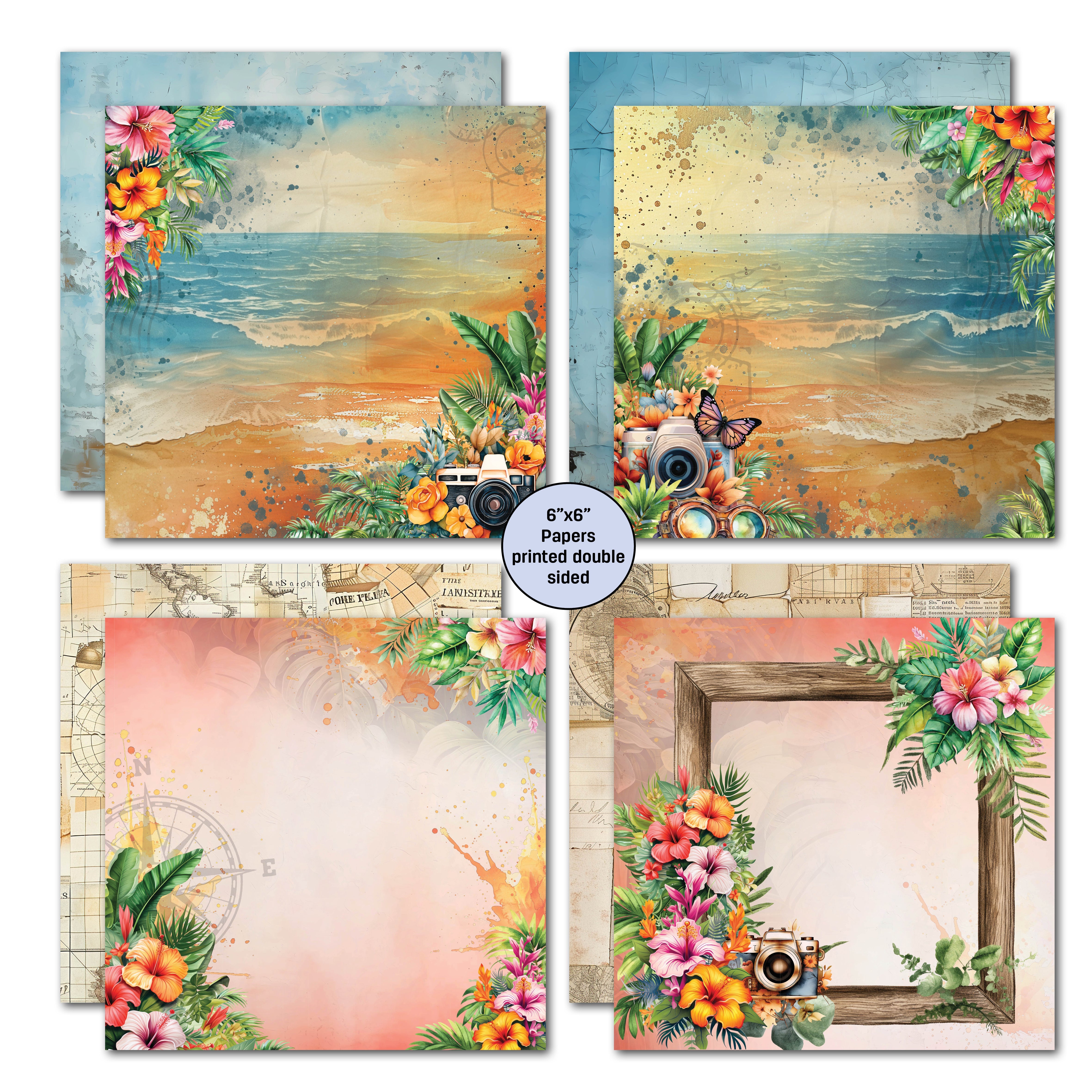 3Quarter Designs Tropic Excursion 6x6 Paper Pack