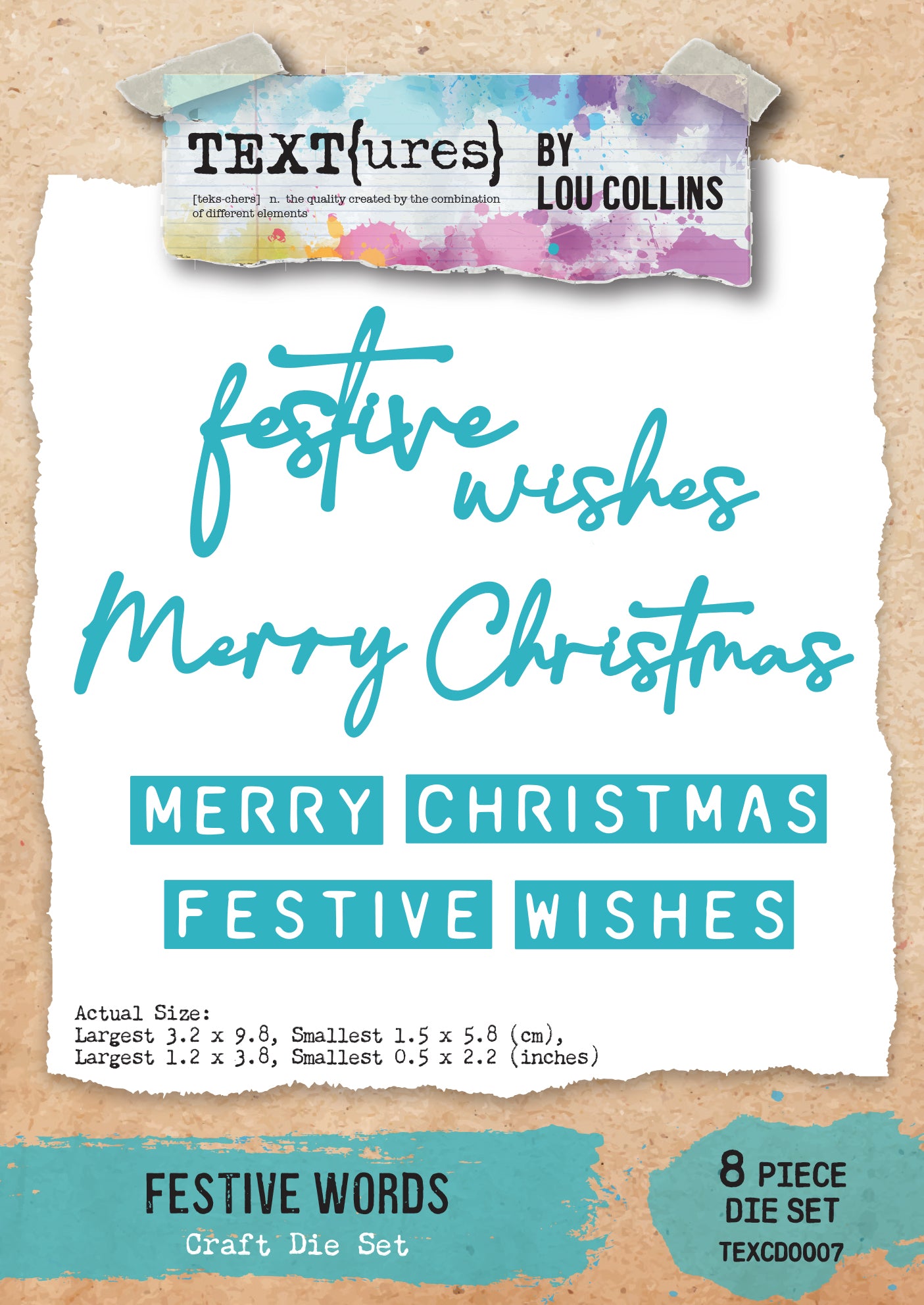 TEXT{ures} Festive Words Craft Die Set