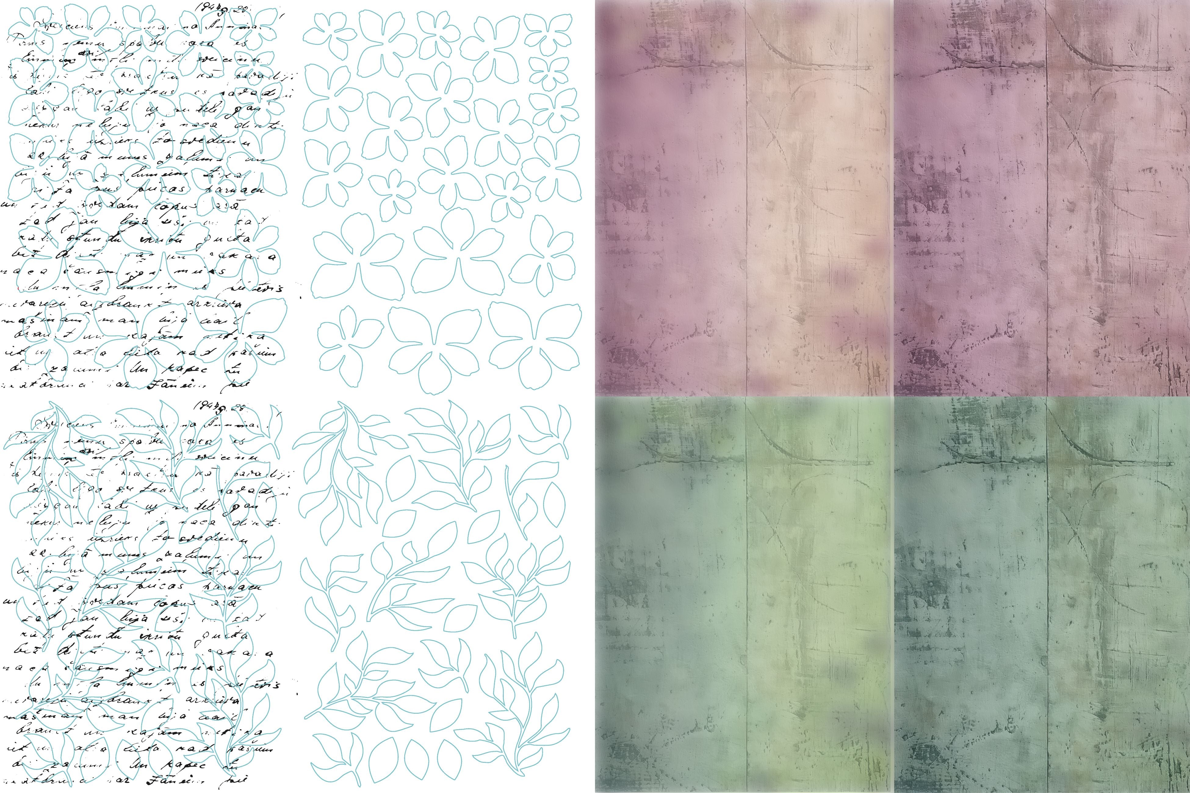 TEXT{ures} Beneath the Brambles Laser Cut Inkable Florals Pack