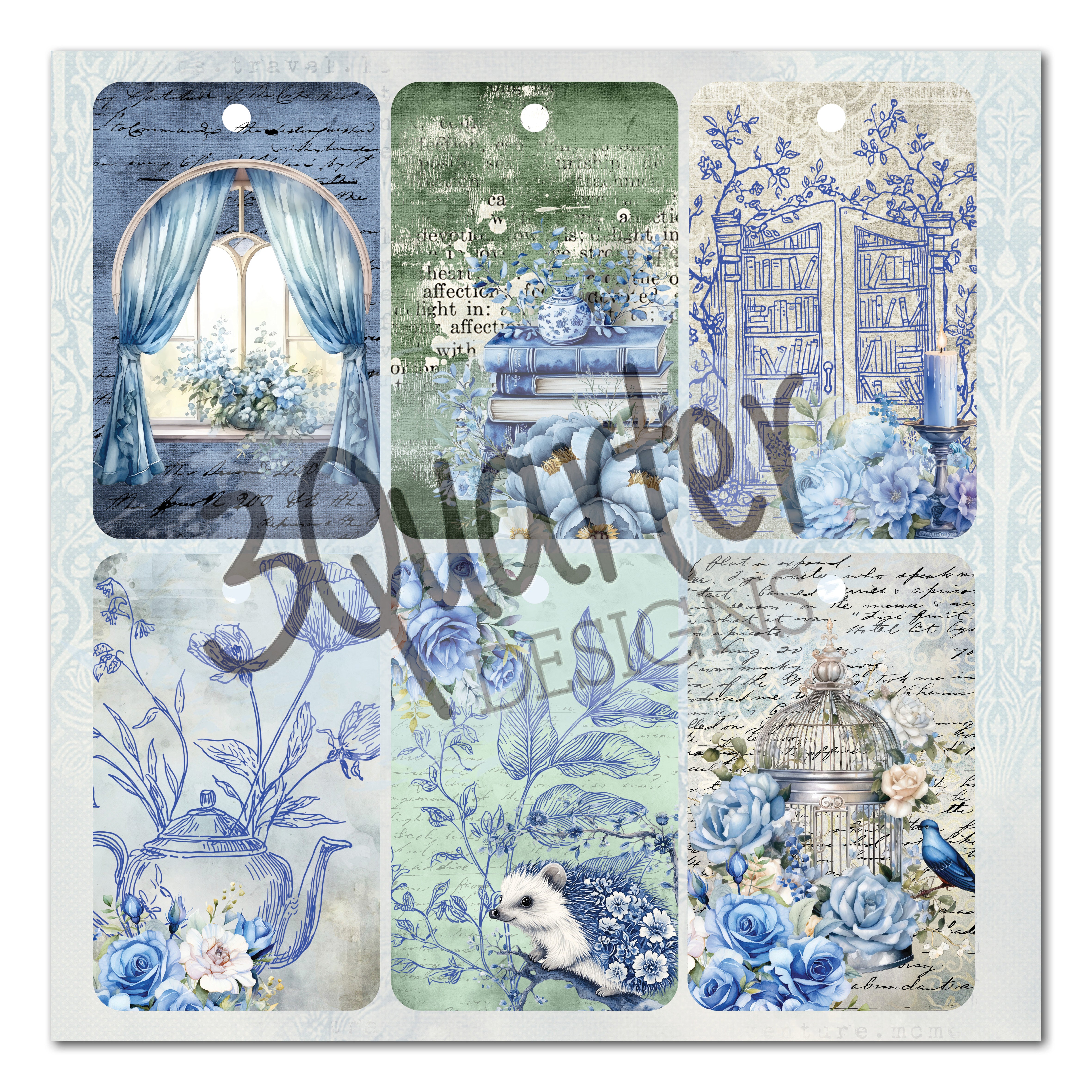 3Quarter Designs Twilight Ink 8x8 Paper Pack & Diecuts Set