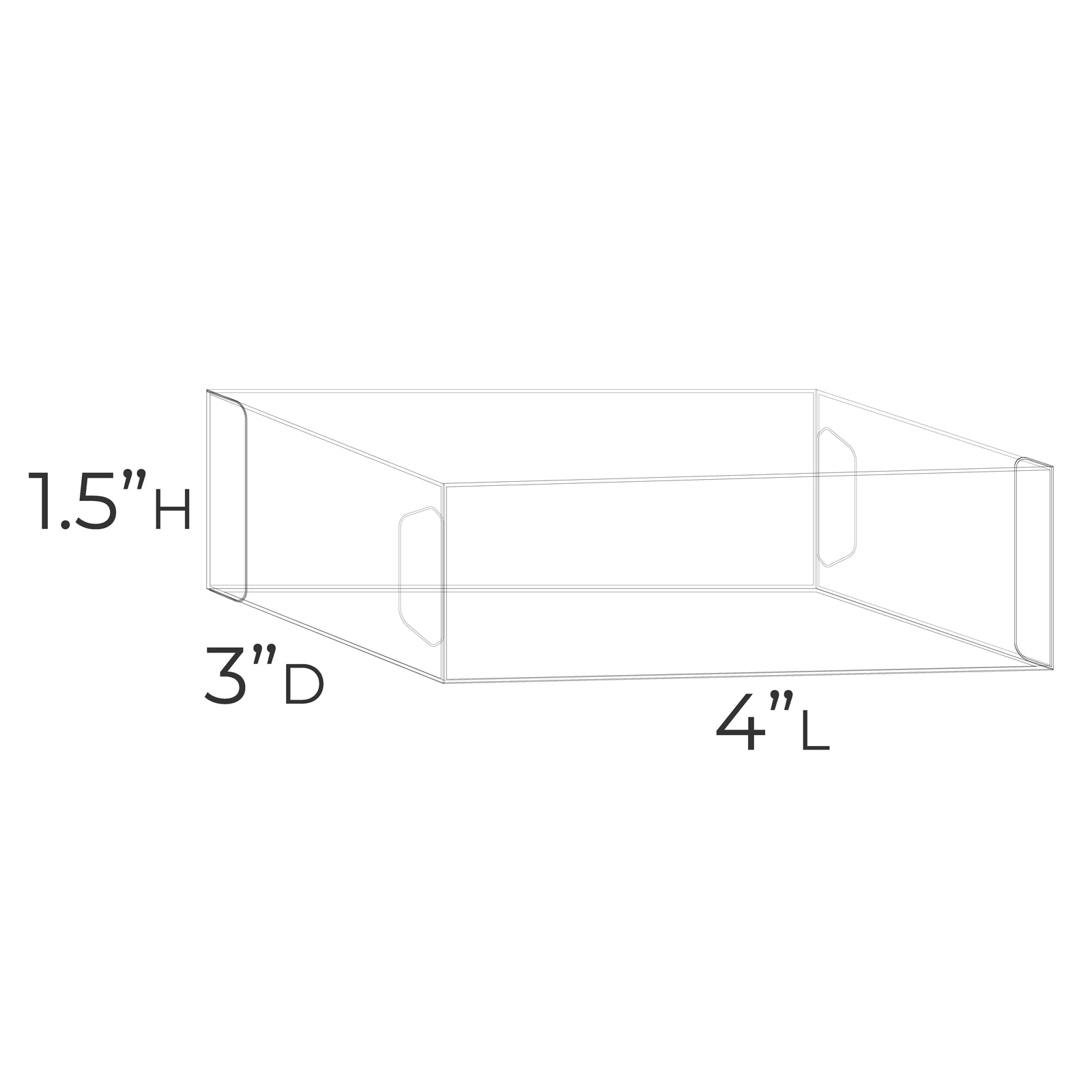 TOO Basic Box 9 - 1.5"H x 3" x 4" - Set of 5