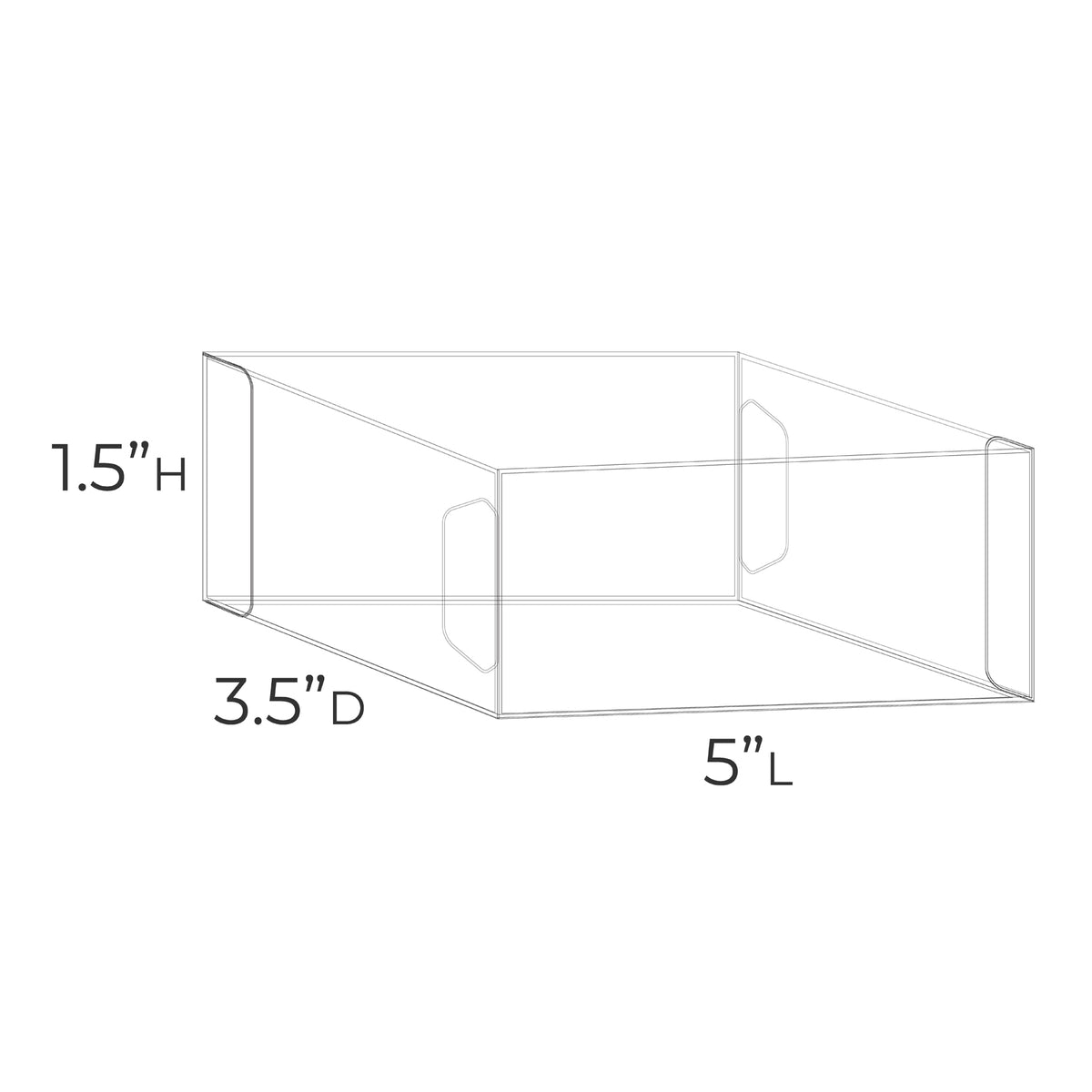 TOO Basic Box 11 - 1.5"H x 3.5" x 5" - Set of 5