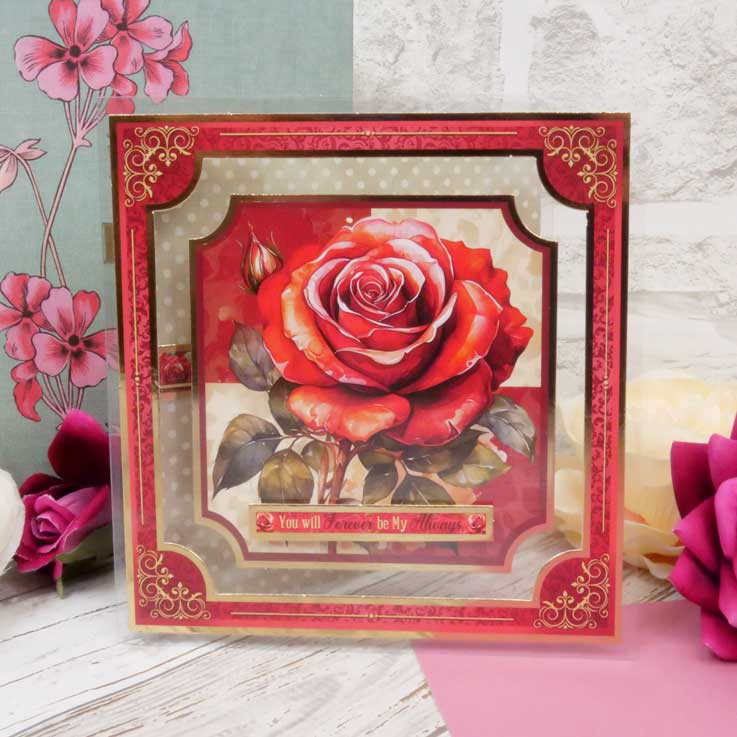 Red, Red Roses Card Topper Sheet