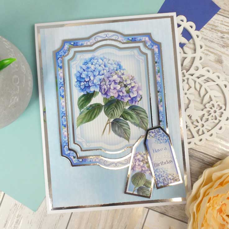 Hydrangea from the Heart Card Topper Sheet