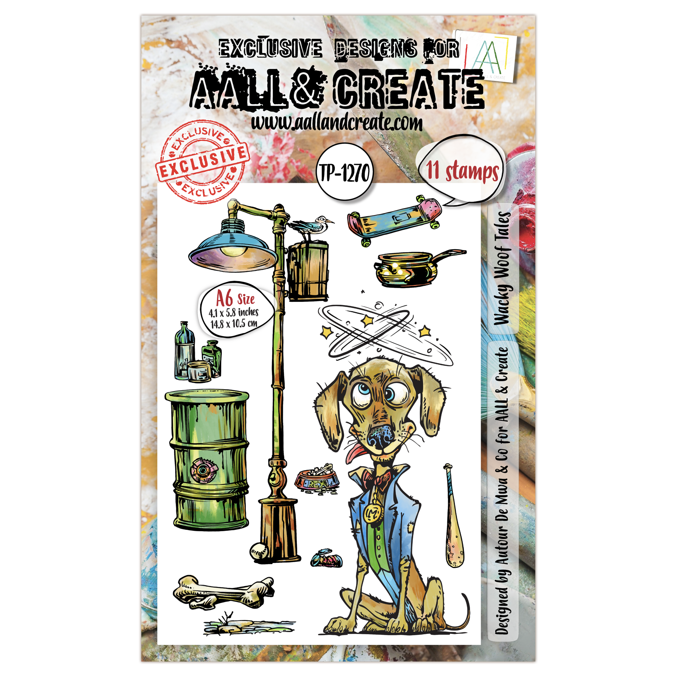 AALL and Create - A6 Stamp Set - Wacky Woof Tales
