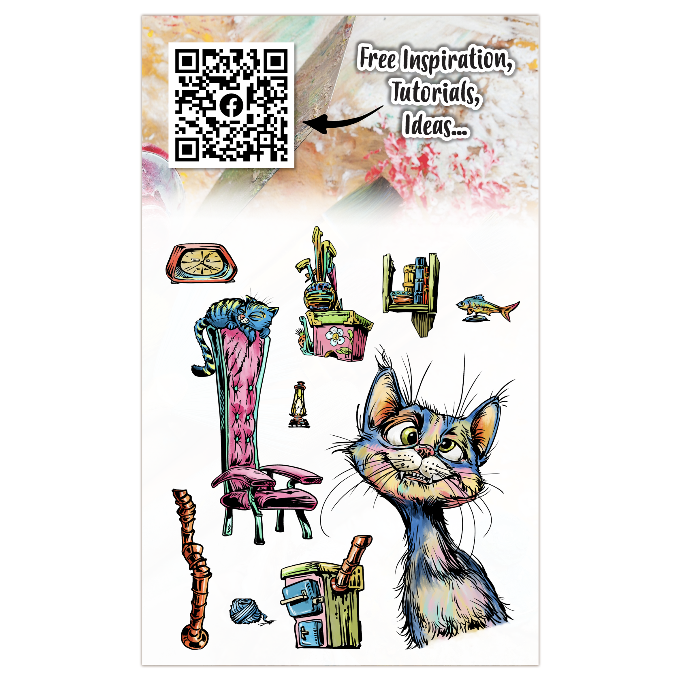 AALL and Create - A6 Stamp Set - Mischief Meow
