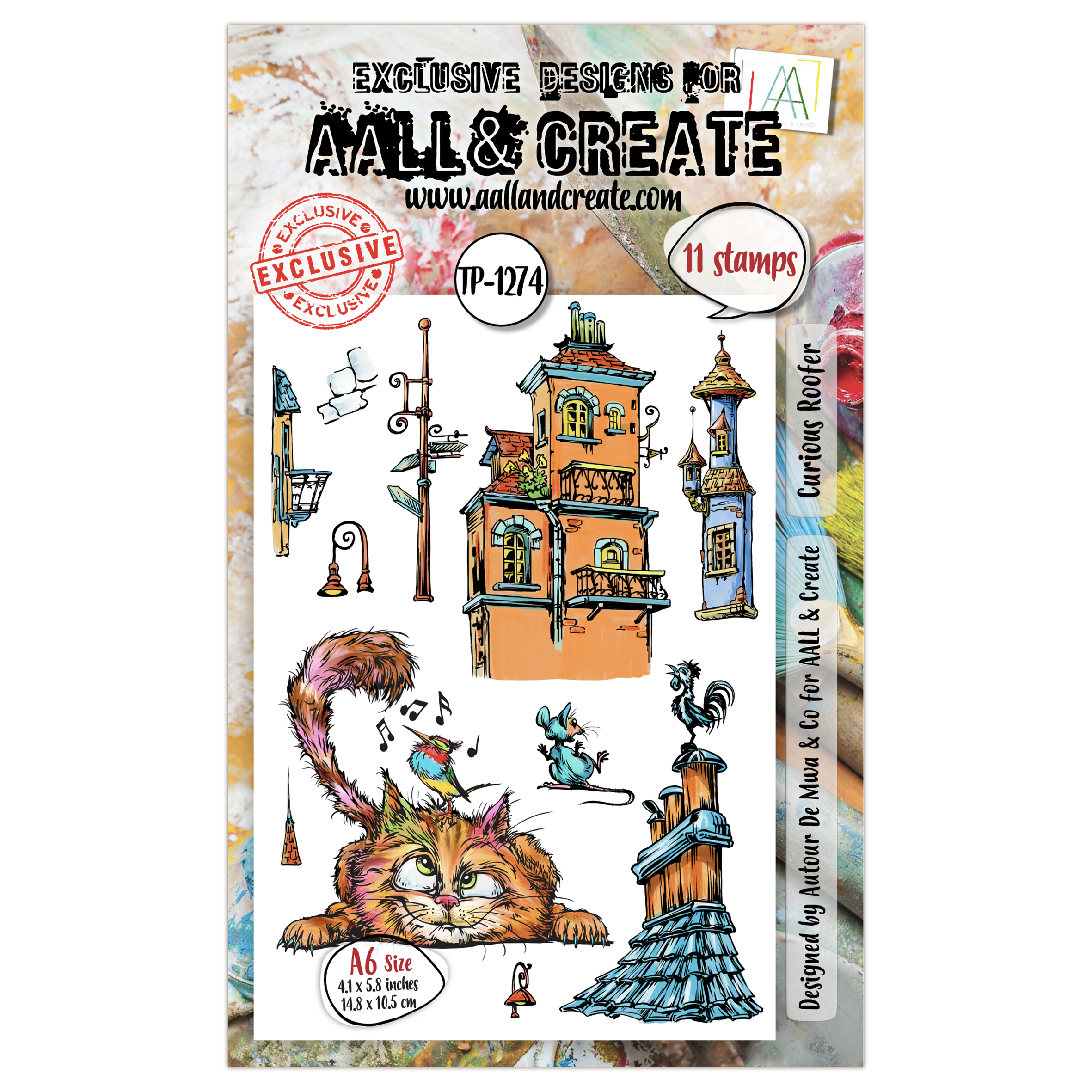 AALL and Create - A6 Stamp Set - Curious Roofer