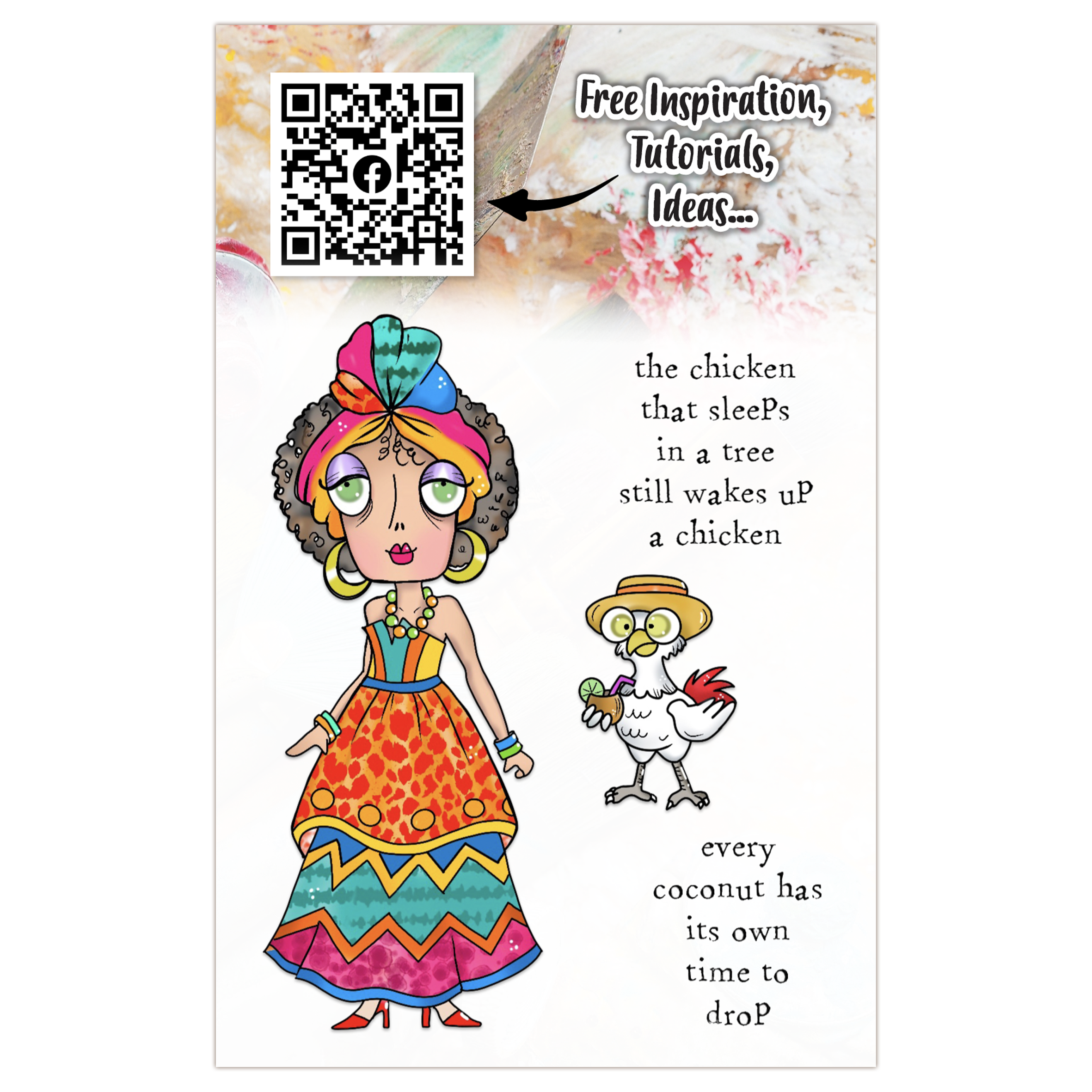 AALL and Create - A7 Stamp Set - Island Queen Dee