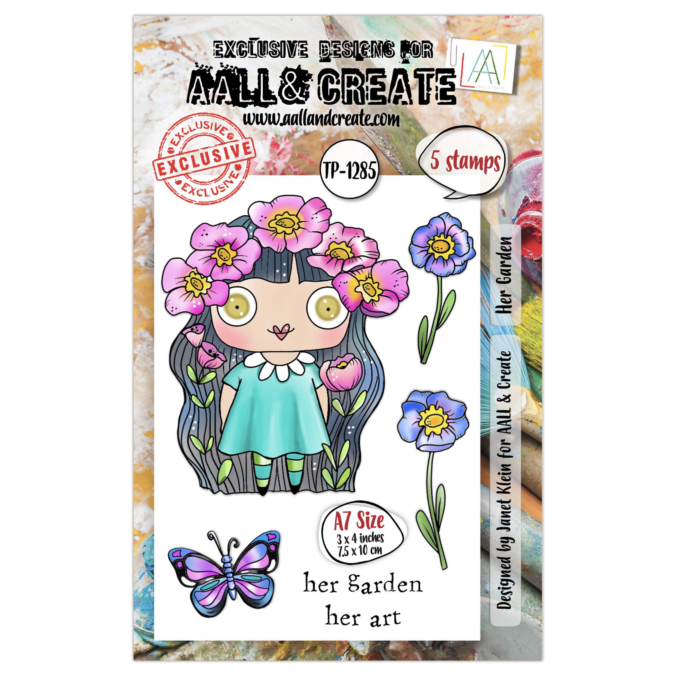 AALL and Create - A7 Stamp Set - Her Garden