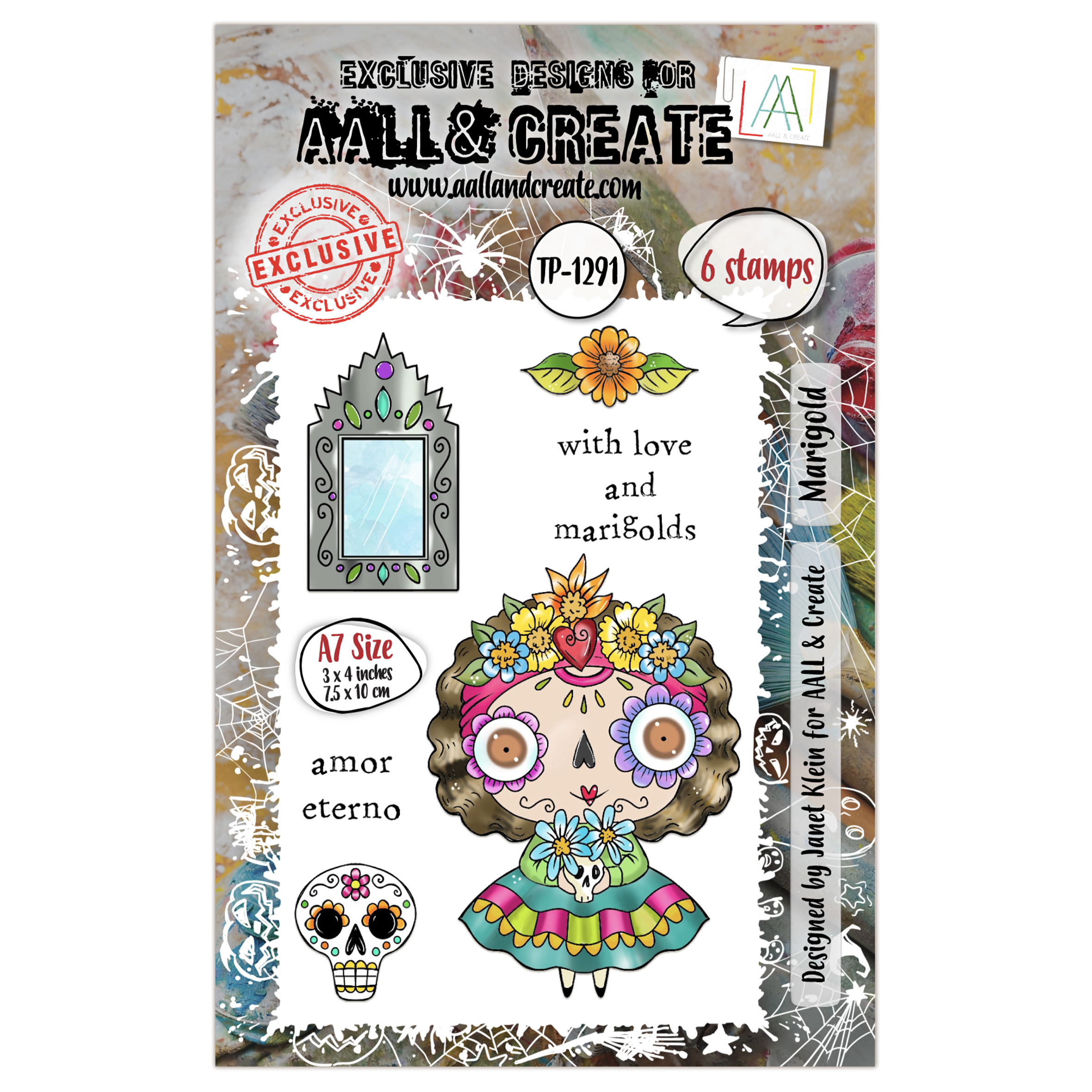 AALL and Create - A7 Stamp Set - Marigold
