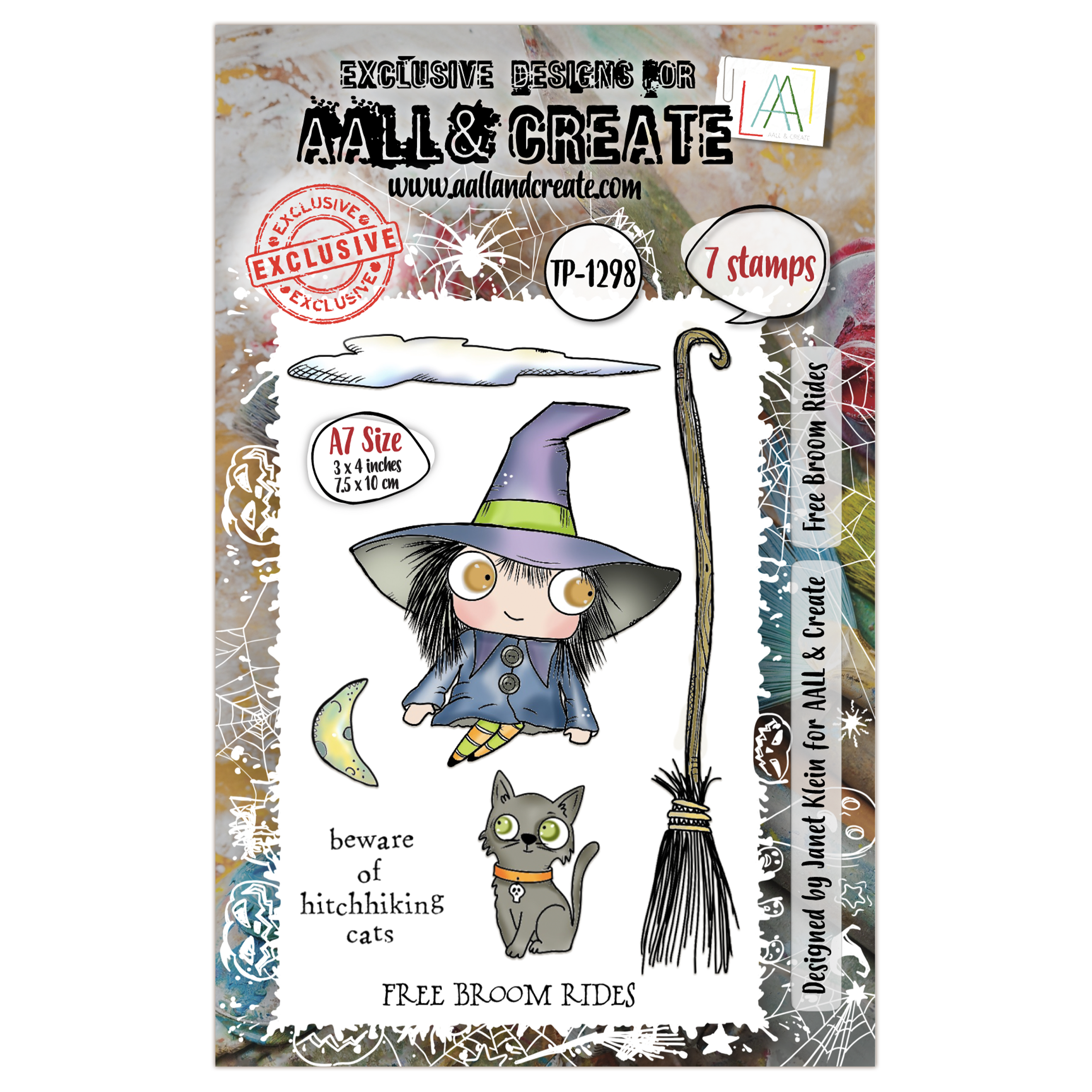 AALL and Create - A7 Stamp Set - Free Broom Rides