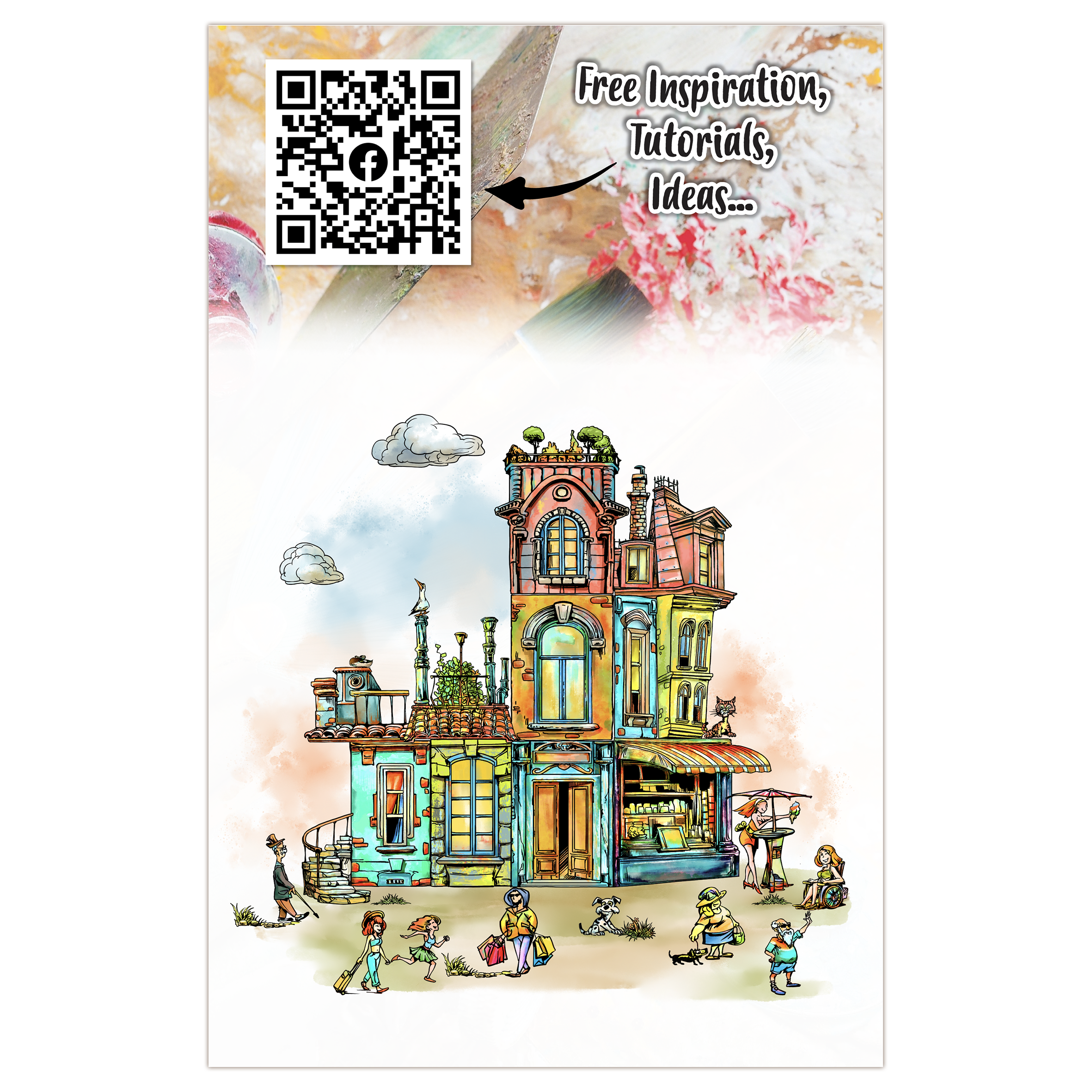AALL and Create - A5 Stamp Set - Roofline Friends