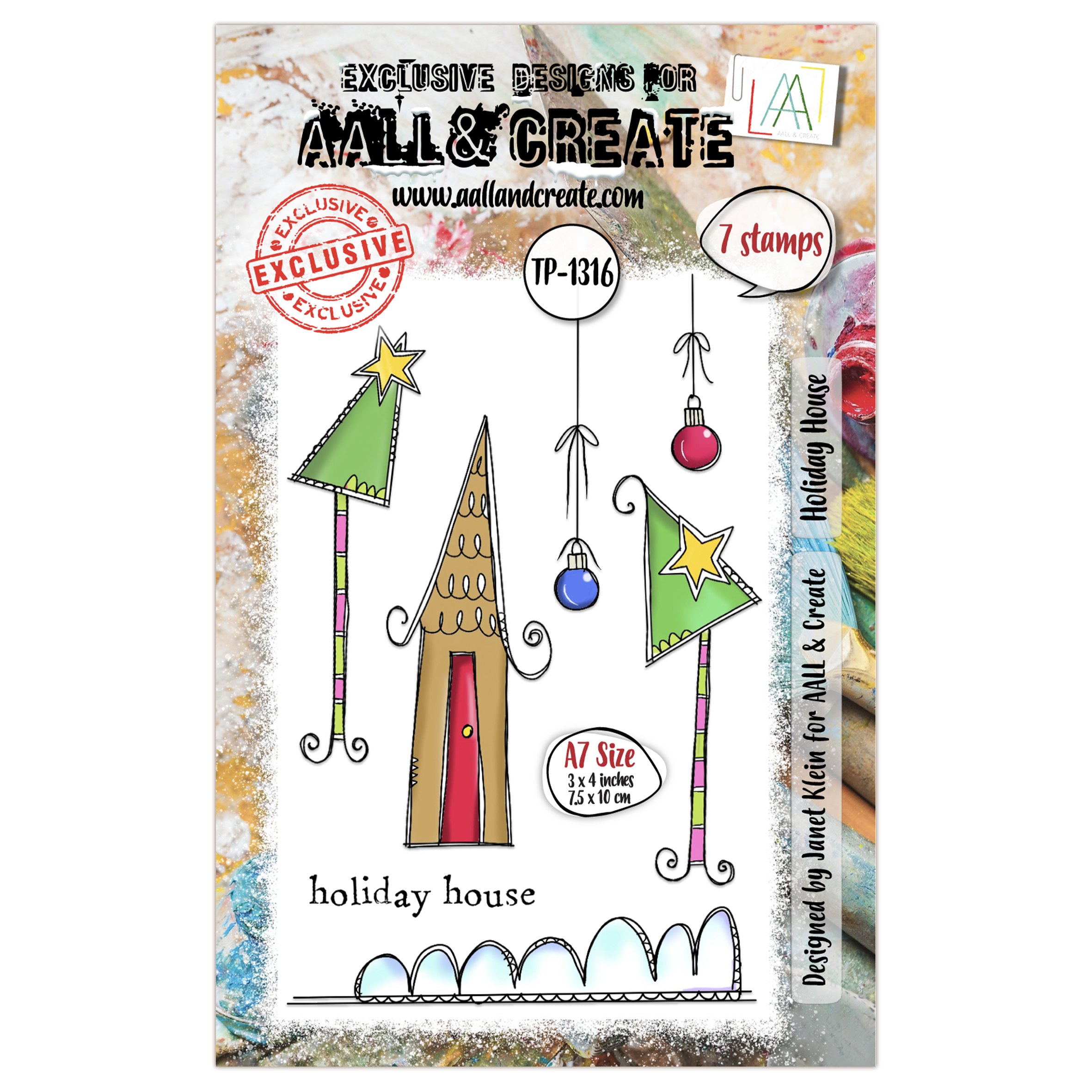 AALL and Create - A7 Stamp Set - Holiday House