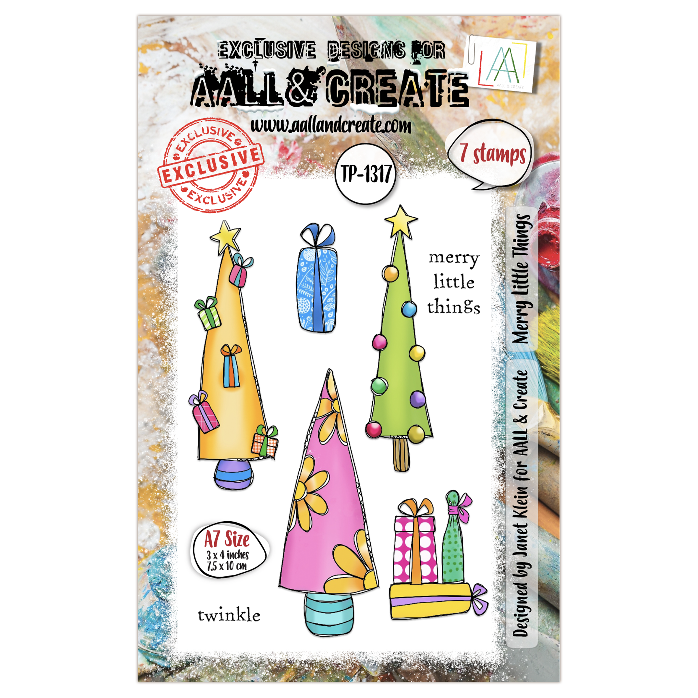 AALL and Create - A7 Stamp Set - Merry Little Things