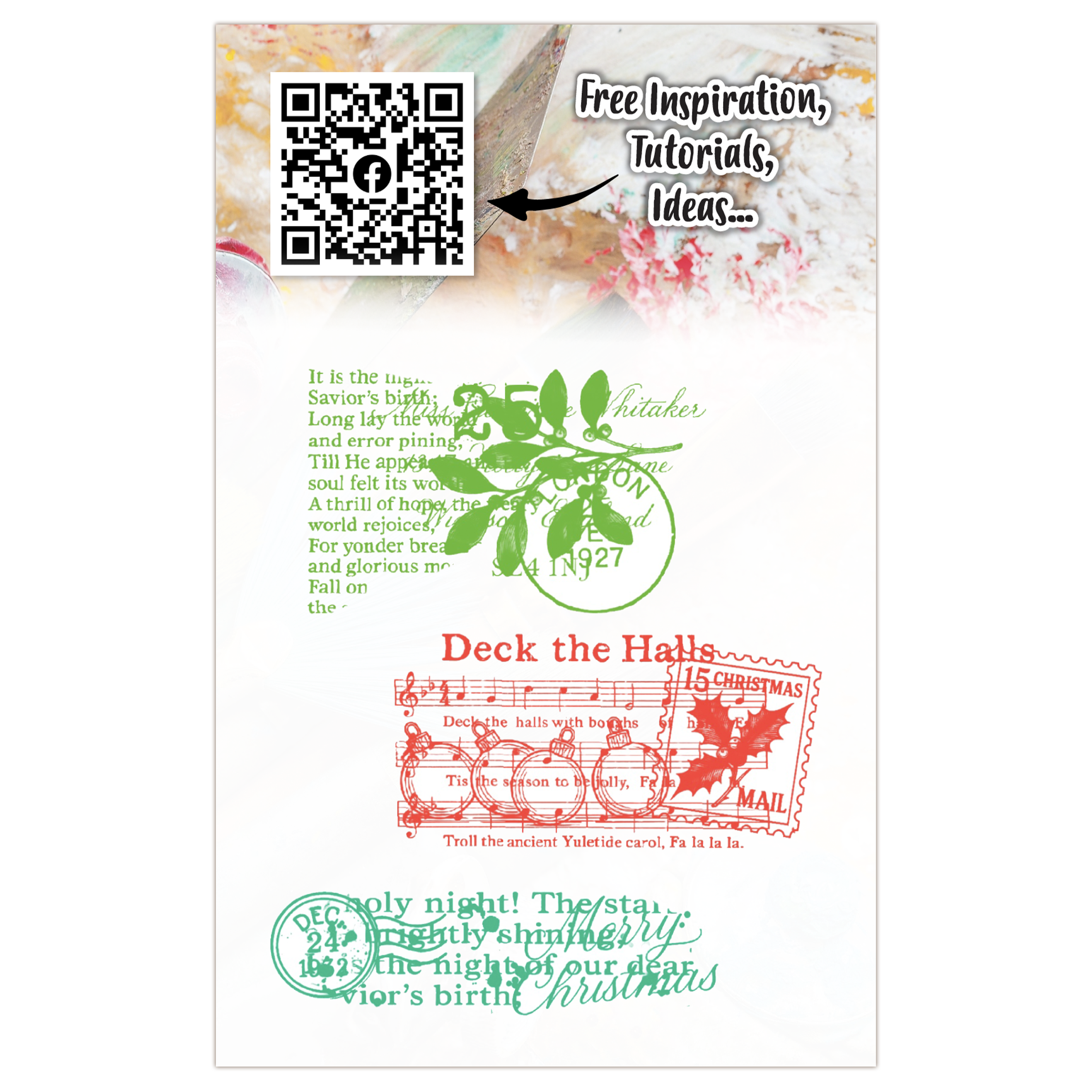 AALL and Create - A7 Stamp Set - Carols and Cancellations